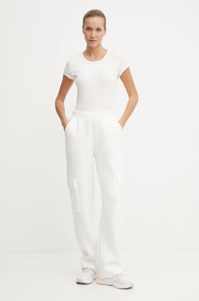 Guess pantaloni de trening CECILIA V4BB12.K7UW2 bej AW25