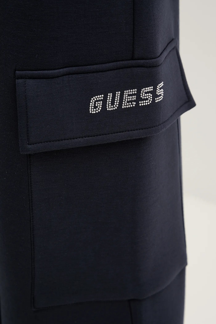Guess pantaloni de trening CECILIA bleumarin V4BB12.K7UW2