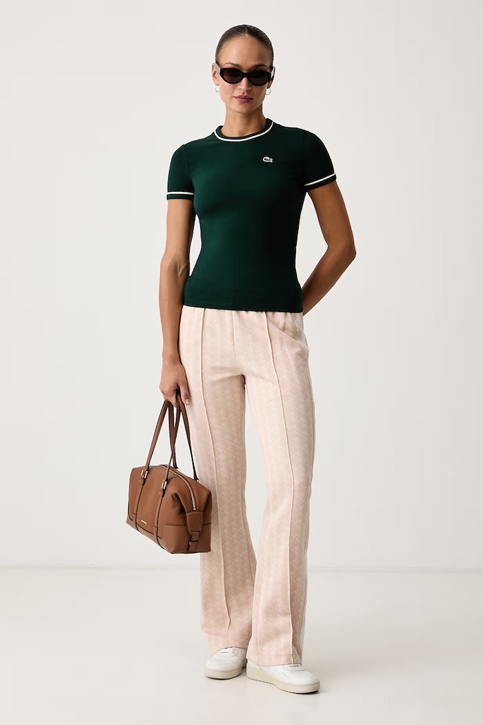 Lacoste Spodnie dzwony damskie XF9313 różowy SS26