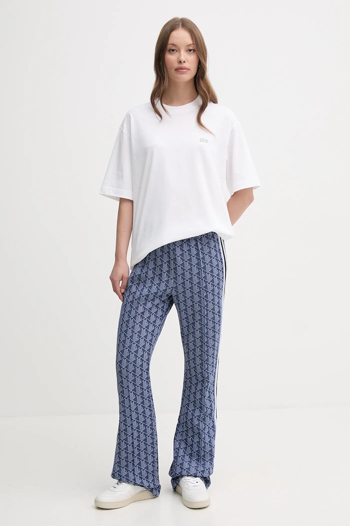 Lacoste παντελόνι καμπάνα Γυναικείο XF9313 μπλε SS26