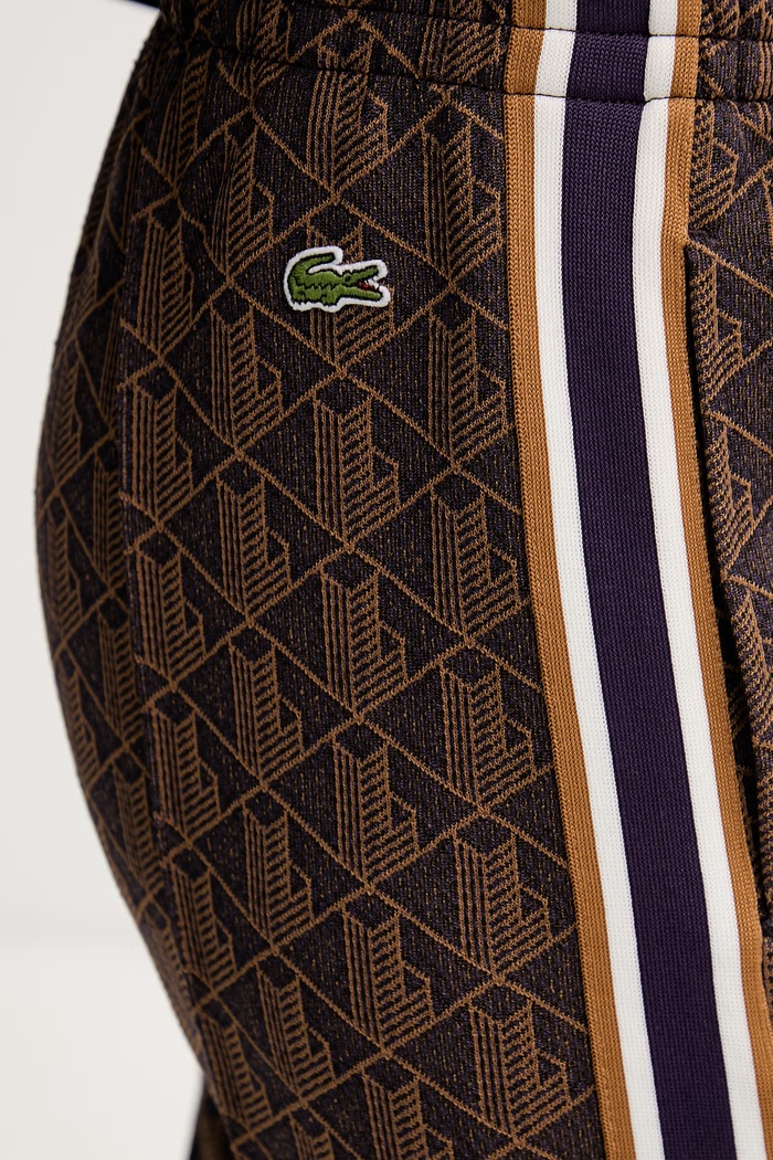 Lacoste παντελόνι καμπάνα Γυναικείο XF9313 καφέ