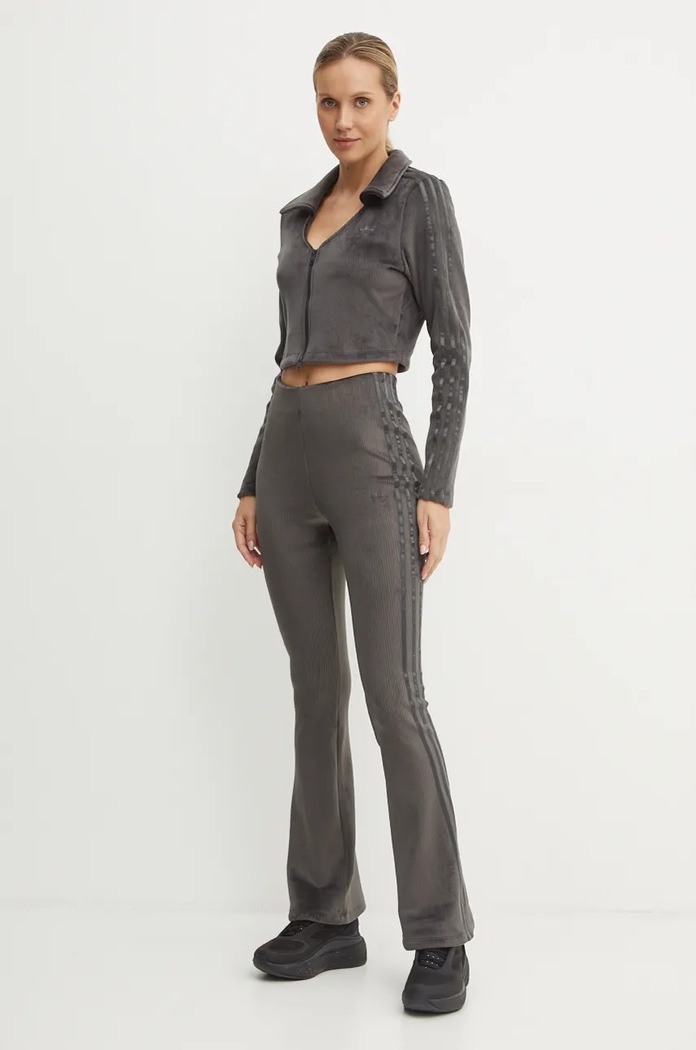 adidas Originals Tepláky adidas Originals Femme Galore Rib Flared Legging JN3024 šedá AW24