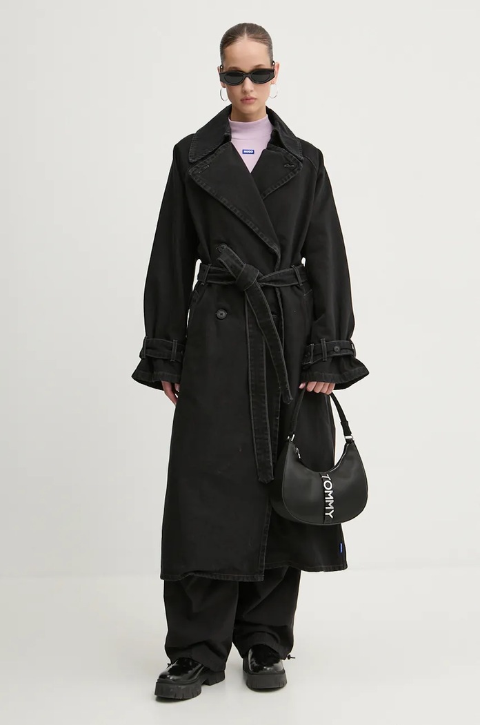 HUGO Blue spodnie 50527950 czarny AW24