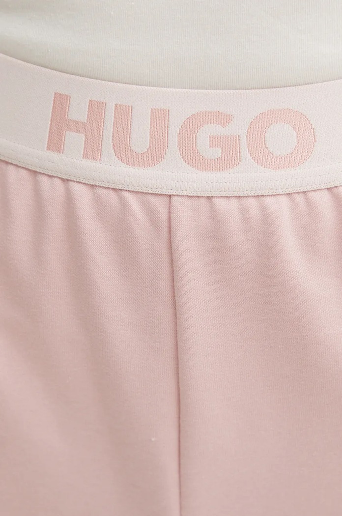 HUGO spodnie lounge SPORTY LOGO_PANTS różowy 50520499