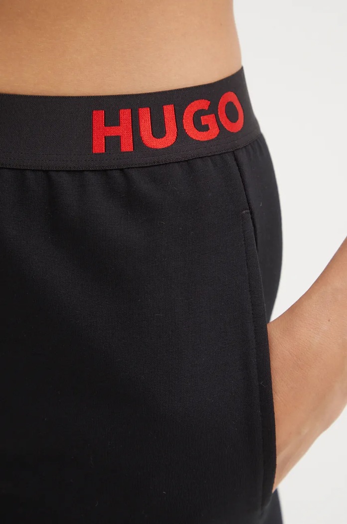 HUGO spodnie lounge SPORTY LOGO_PANTS czarny 50520499