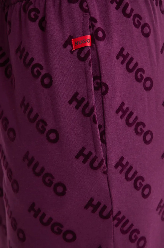Домашен панталон HUGO виолетов 50523411