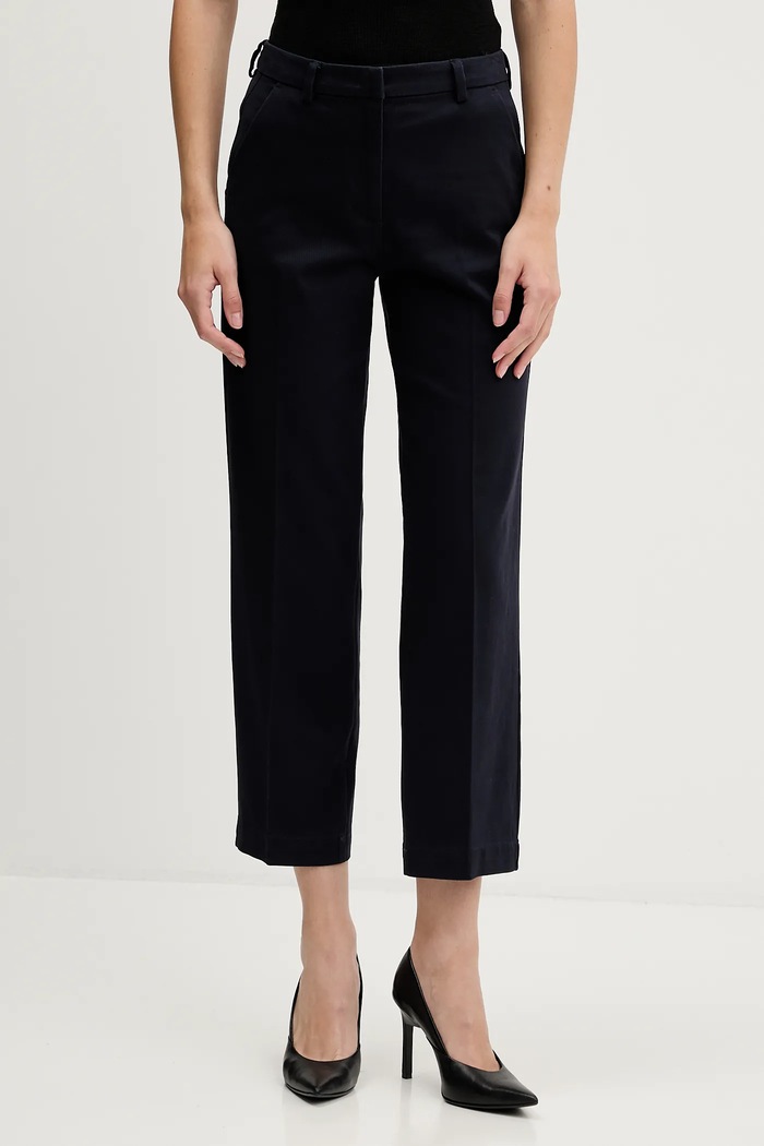 Sisley pantaloni drept bleumarin 4K2ZLF03V
