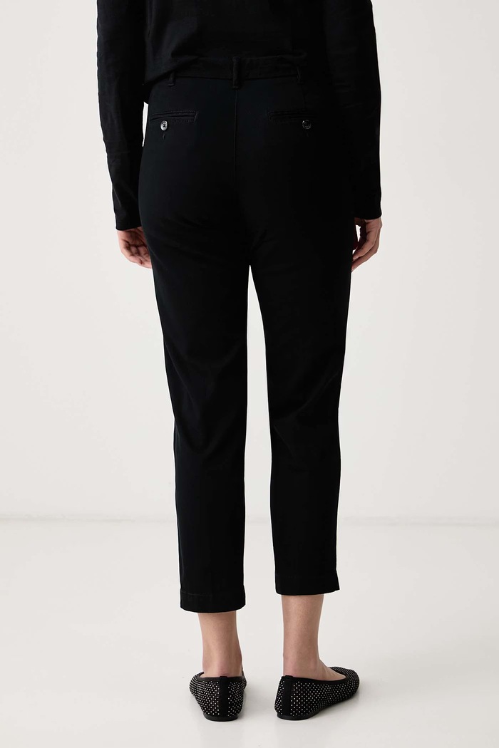 Abbigliamento Sisley Pantaloni da donna con cotone 48M855BK7 nero