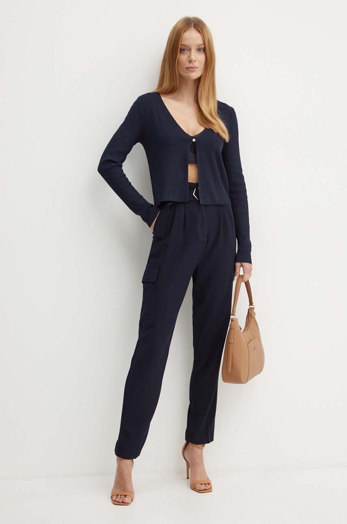 Nohavice Morgan PROUR.F PROUR.F tmavomodrá AW24