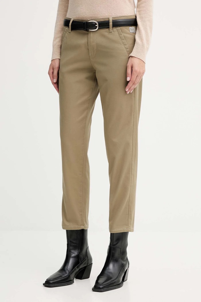 G-Star Raw spodnie Kate Boyfriend Chino zielony D25257.C105