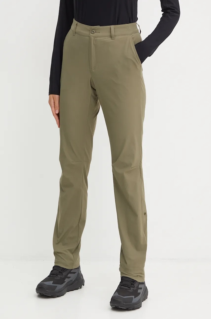 Hlače outdoor Columbia Leslie Falls tkanina zelena 2087083