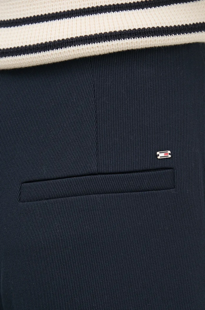 Nohavice Tommy Hilfiger tmavomodrá WW0WW42957