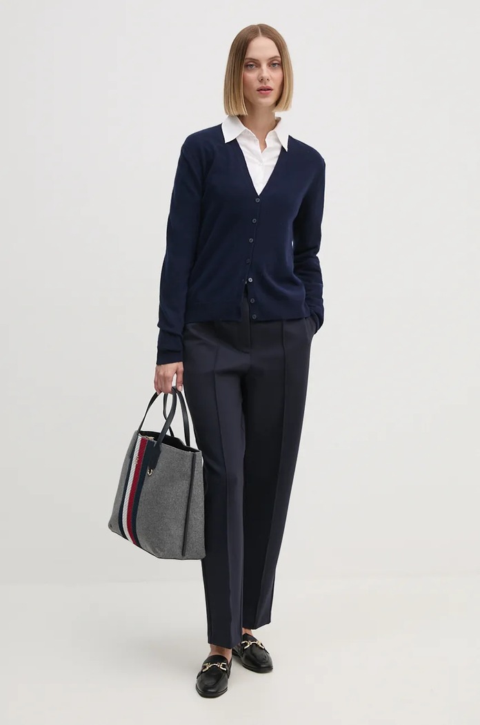 Kalhoty Tommy Hilfiger WW0WW43633 námořnická modř AW24