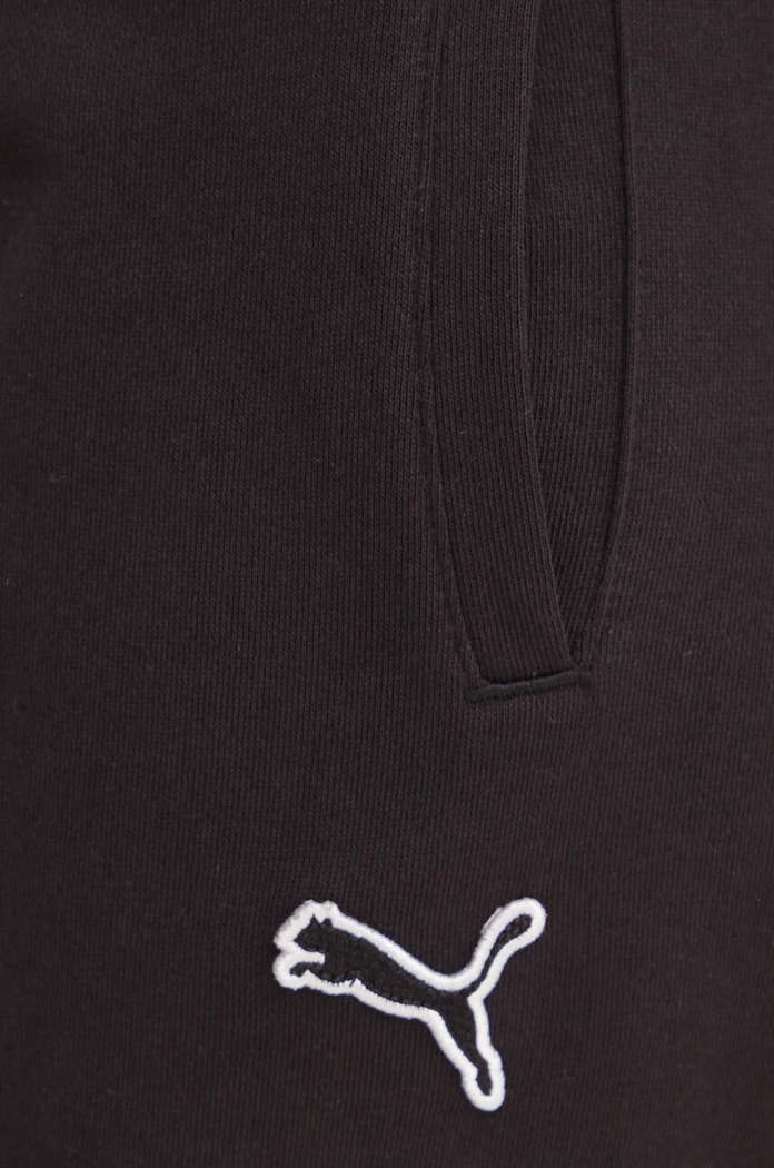 Puma spodnie dresowe bawełniane czarny 676805