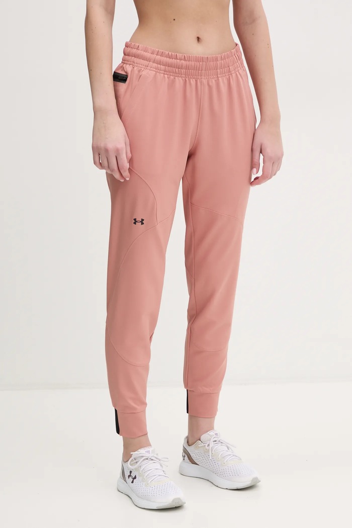 Tréningové nohavice Under Armour Unstoppable s elastanom oranžová 1376926
