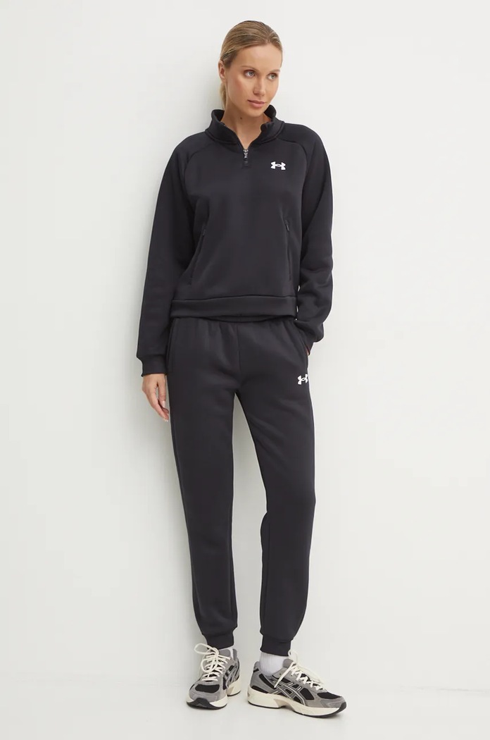 Under Armour spodnie dresowe Armour Fleece 1386510 czarny AW24