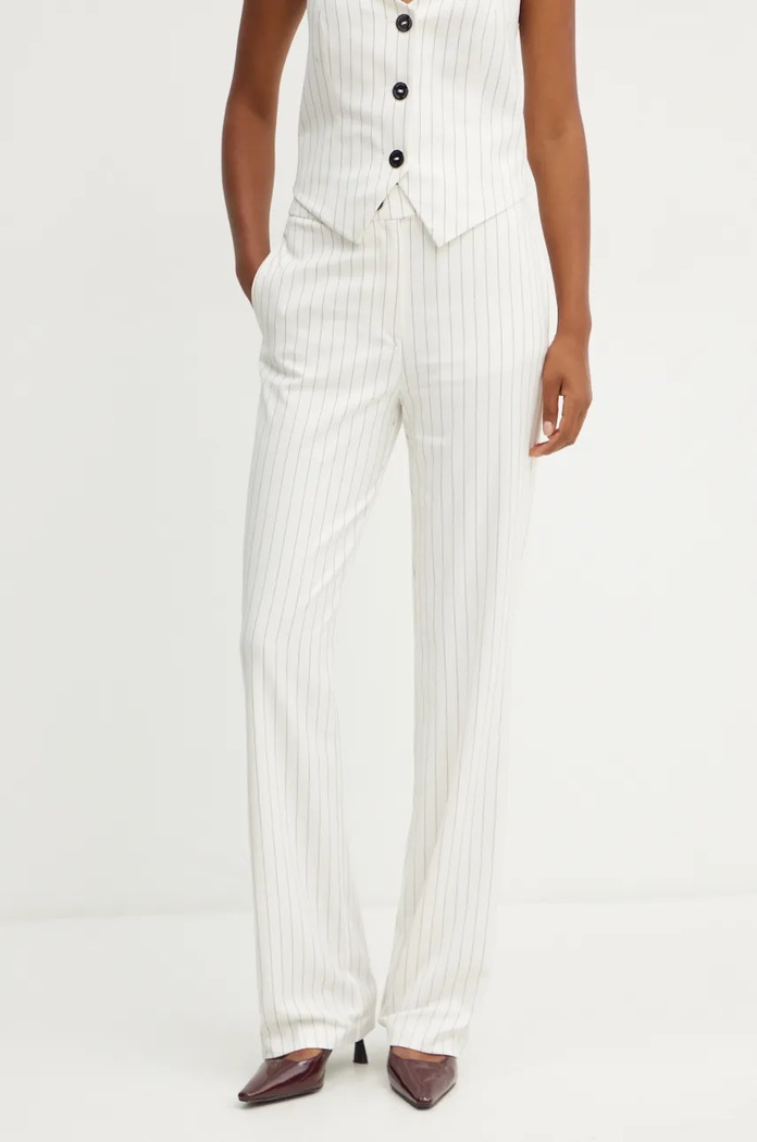 Morgan pantaloni PVEGA.F drept alb PVEGA.F