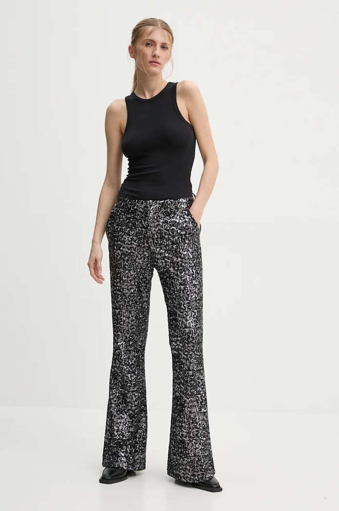 Kalhoty ZADIG&VOLTAIRE zvonový černá WWPA00808