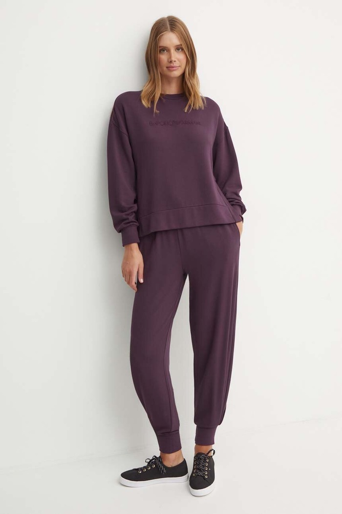 Emporio Armani Underwear Spodnie lounge 164910.4F264 bordowy AW24