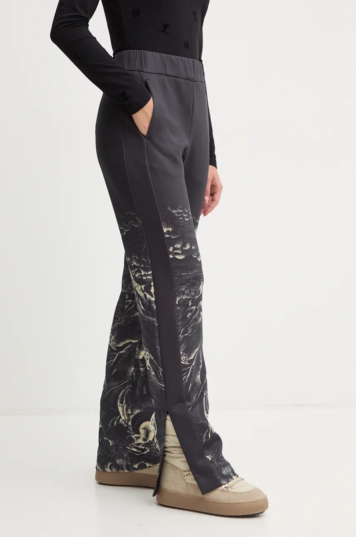 Sportalm pantaloni Columbus Print drept negru 1826506665