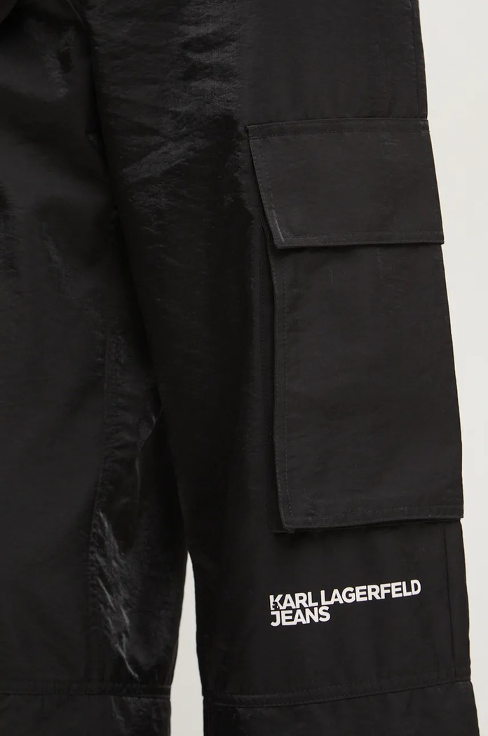 Karl Lagerfeld Jeans nadrág fekete 246J1004