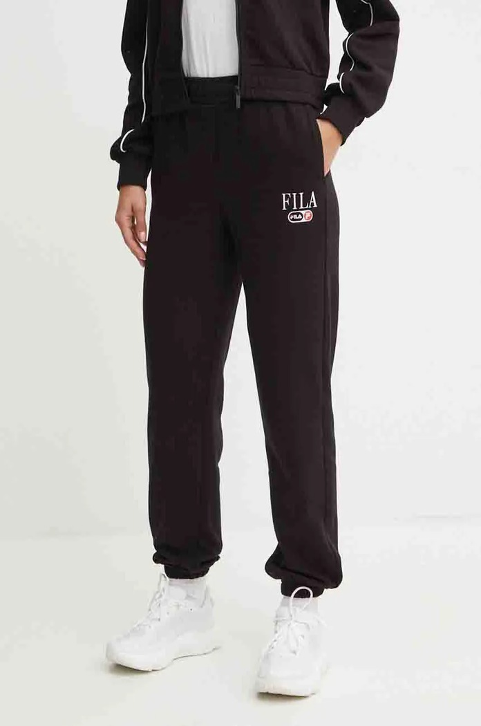 Fila spodnie dresowe Lewisville dzianina czarny FAW0911