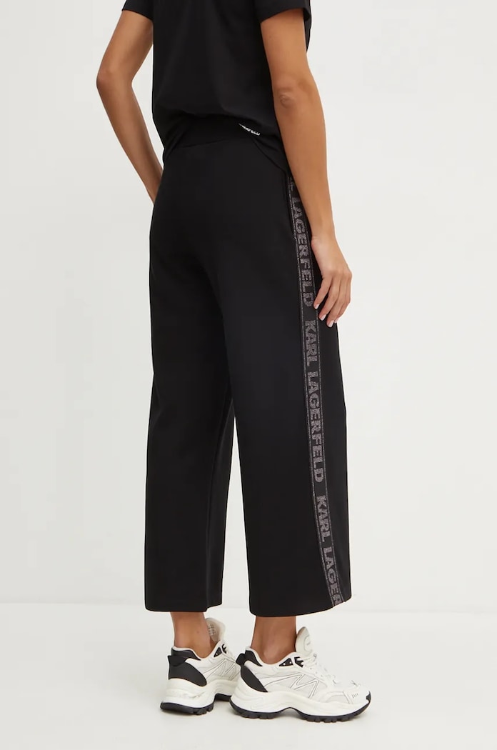 Karl Lagerfeld spodnie dresowe 246W1010 czarny AW24
