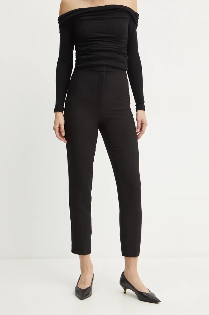 Παντελόνι Bardot TAILORED με ελαστάν μαύρο 59618PB