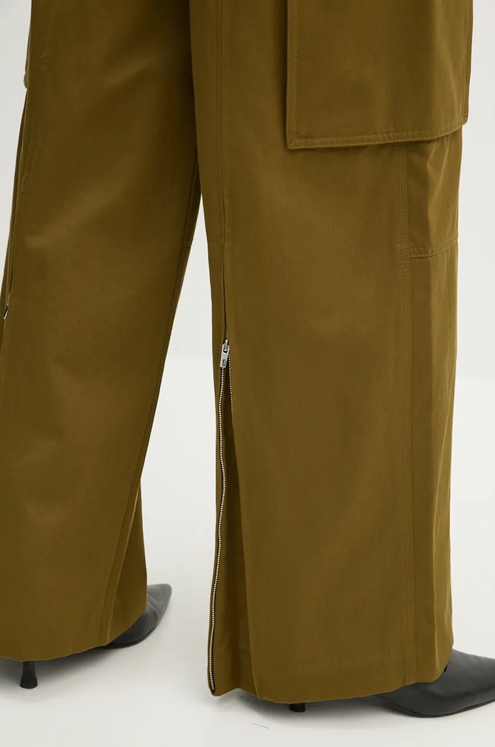 Odjeća Pamučne hlače A.L.C. 2PANT01041 zelena