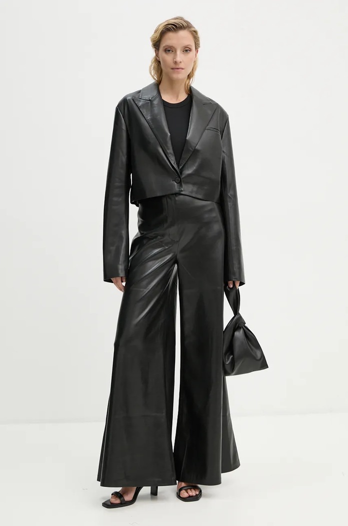 Nanushka pantaloni WIRAAG NW24PFOW10351 negru AW24