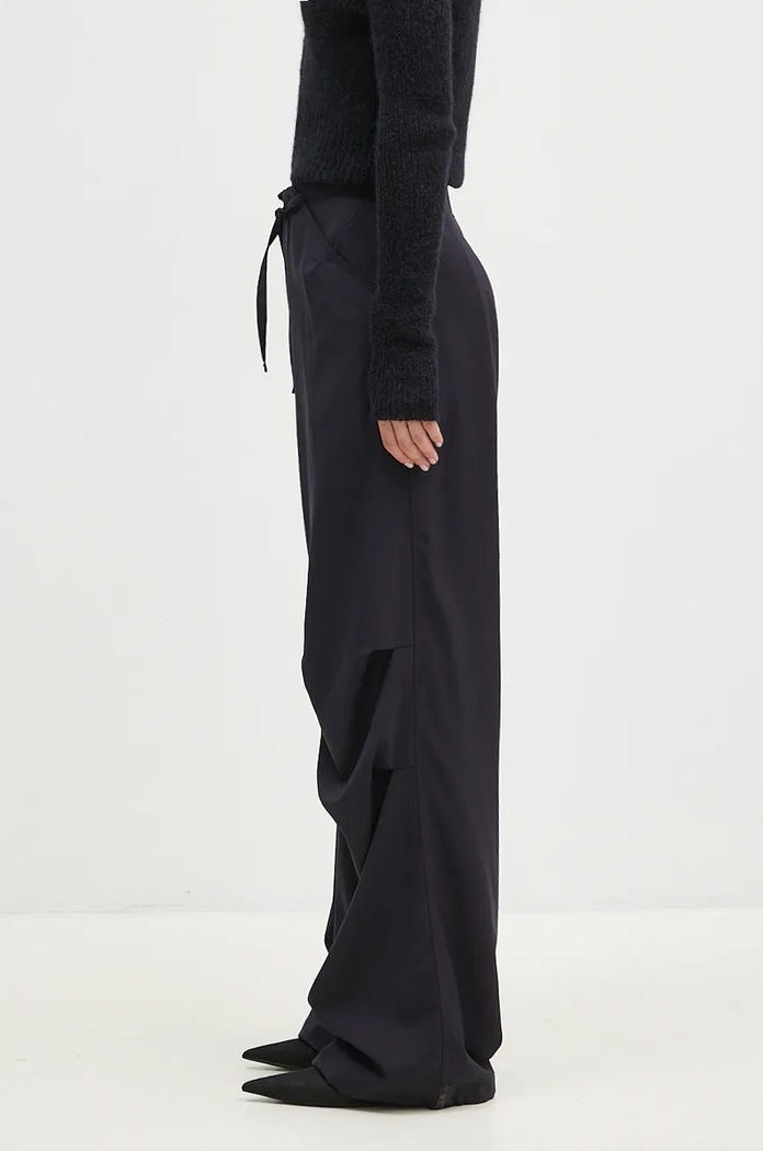 DARKPARK pantaloni de lână Daisy WTR42.FAW04.0051 bleumarin AW24
