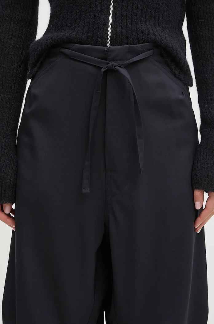 DARKPARK pantaloni de lână Daisy bleumarin WTR42.FAW04.0051
