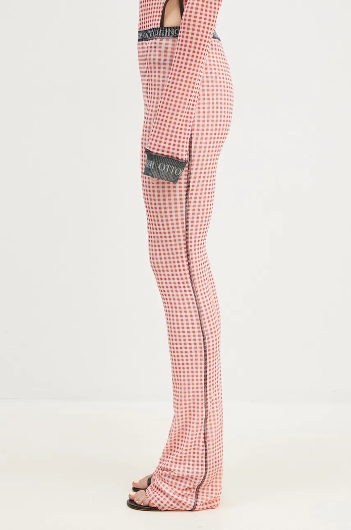 Παντελόνι Ottolinger Mesh Pants 1010801821 κόκκινο AW24