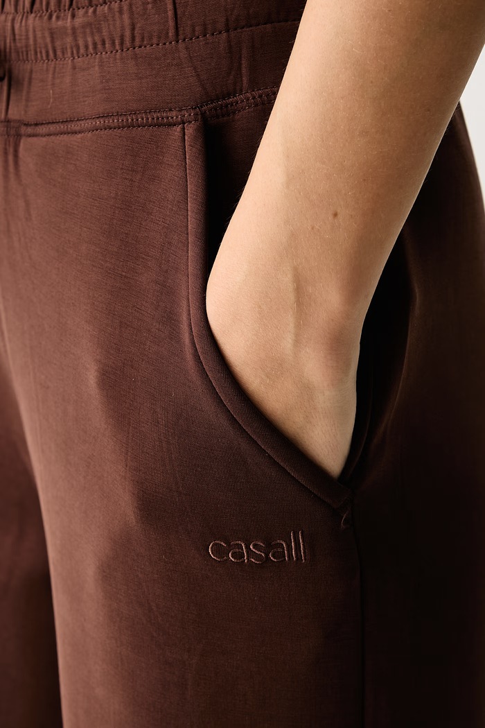 Spodnie do jogi damskie z modalem Peachy Casall 24247 brązowy