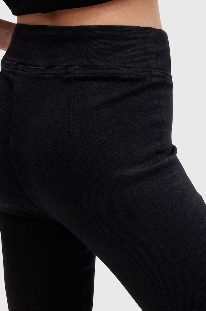 AllSaints spodnie bawełniane DANI SIZEME BOOTCUT czarny W043EB