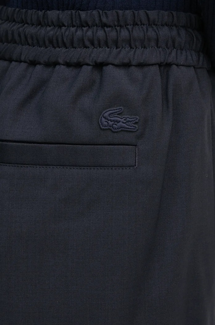 Панталон с вълна Lacoste тъмносин HF1564