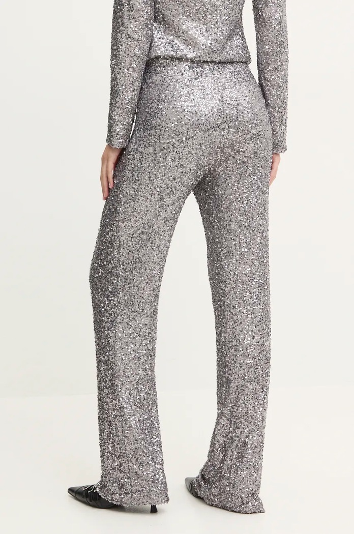 Oblečení Kalhoty Never Fully Dressed Gunmeal Sequin Freddie Trousers NFDTR356 stříbrná