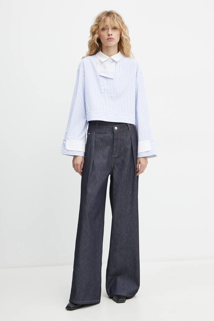 MUNTHE jeansy SHELLIE 244142524415 granatowy SS25