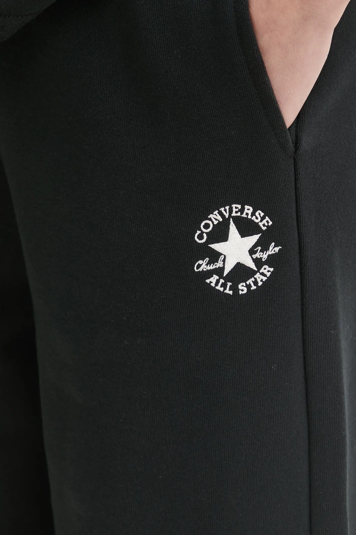 Converse spodnie dresowe bawełniane czarny 10027072.A02