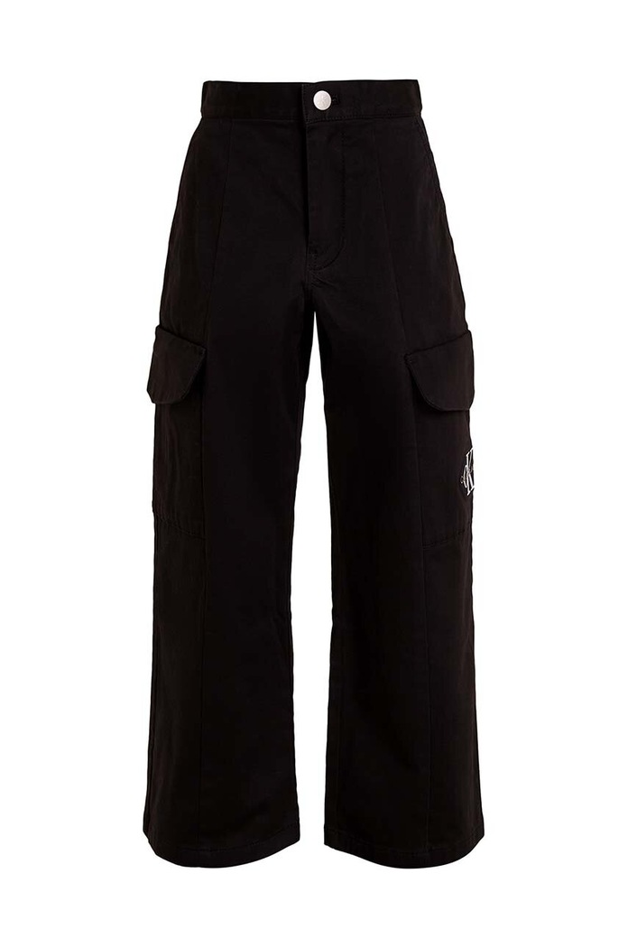 Calvin Klein Jeans pantaloni copii UTILITY CARGO PANTS IG0IG02513.9BYH.128.176 negru AW24
