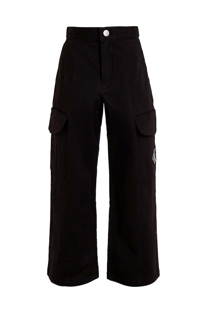 Calvin Klein Jeans pantaloni copii UTILITY CARGO PANTS IG0IG02513.9BYH.128.176 negru AW24