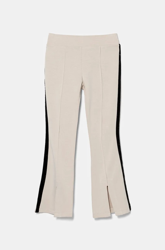 EA7 Emporio Armani spodnie dresowe dziecięce dzianina beżowy 6DFP07.FJZBZ