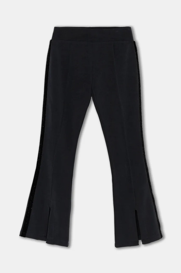 EA7 Emporio Armani spodnie dresowe dziecięce dzianina czarny 6DFP07.FJZBZ