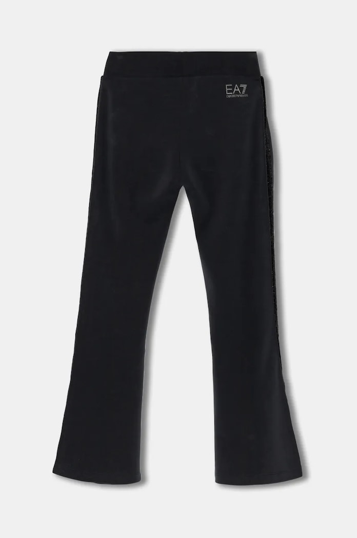 EA7 Emporio Armani spodnie dresowe dziecięce 6DFP07.FJZBZ czarny AW24