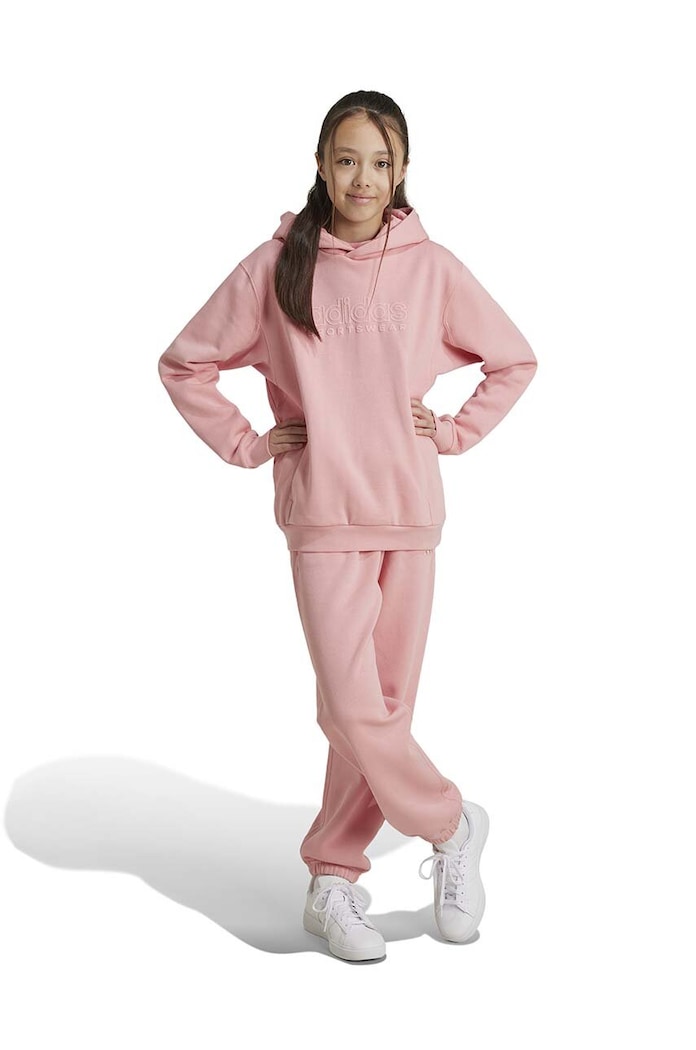 Dětské tepláky adidas J SZN GFX PANT pletenina růžová IV7111