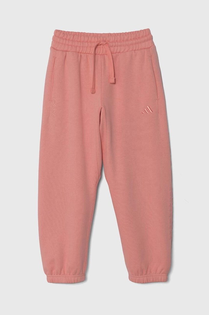 Dětské tepláky adidas J SZN GFX PANT IV7111 růžová AW24