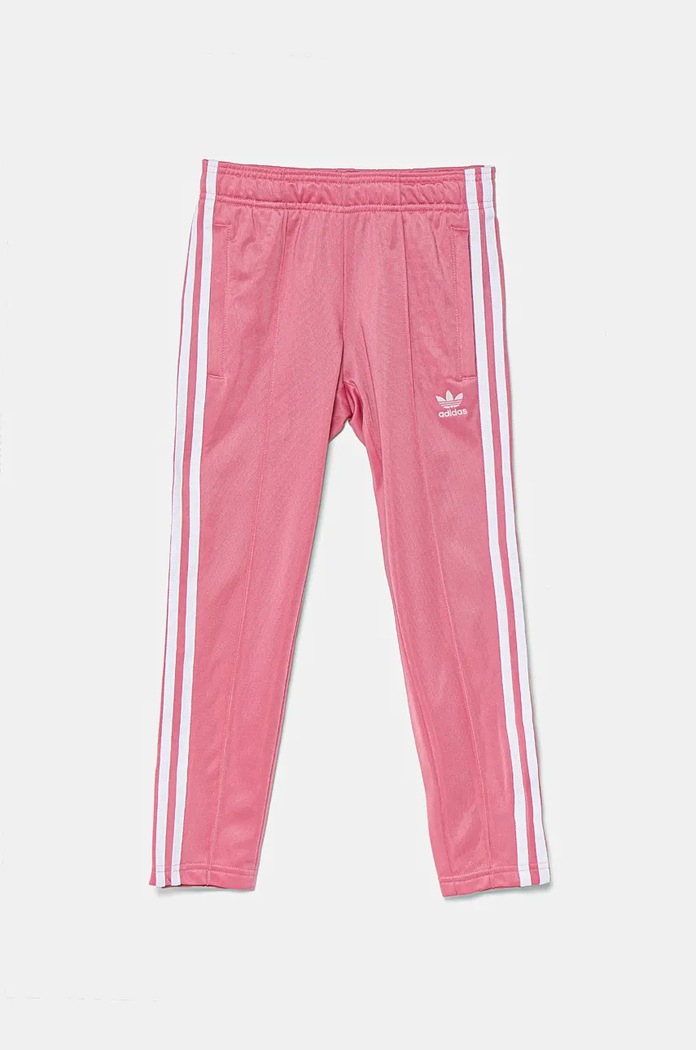 adidas Originals spodnie dresowe dziecięce SST TP OPEN HEM IY4032 różowy AW24