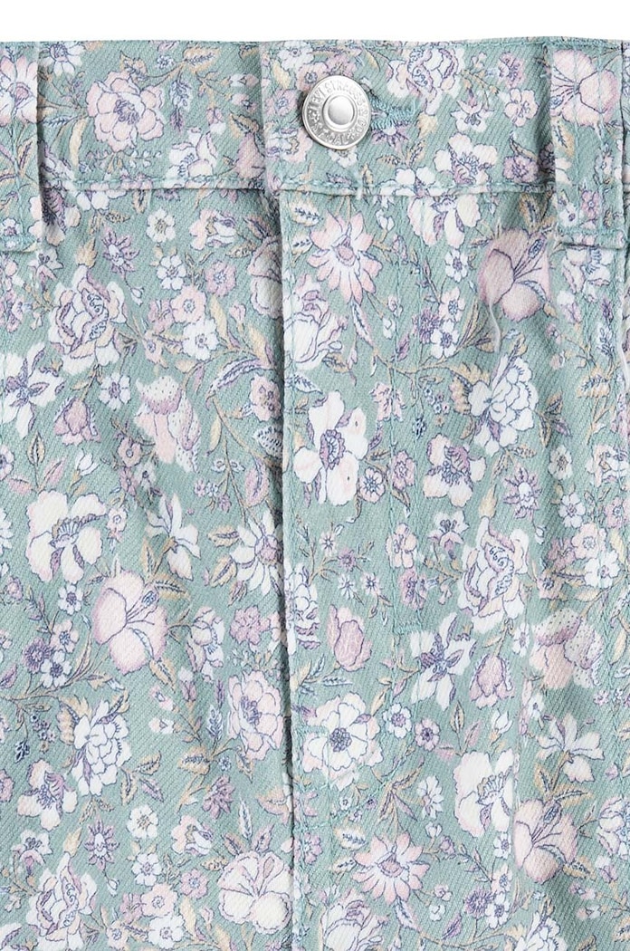 Levi's spodnie bawełniane dziecięce TWILL '94 BAGGY WIDE LEG turkusowy 3EL019