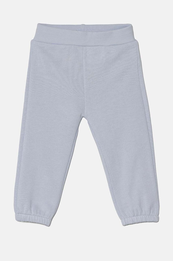 United Colors of Benetton pantaloni de trening din bumbac pentru bebeluși bumbac albastru 3J70AF01T.W.Seasonal