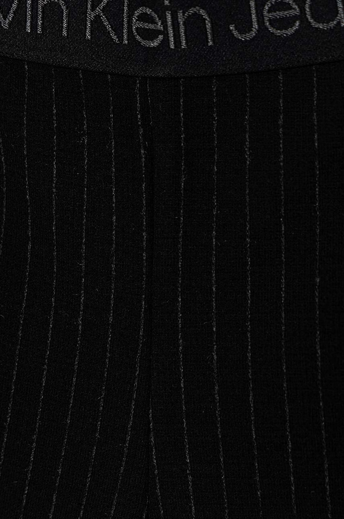 Детски панталон Calvin Klein Jeans PINSTRIPE FLARE черен IG0IG02734.9BYH.